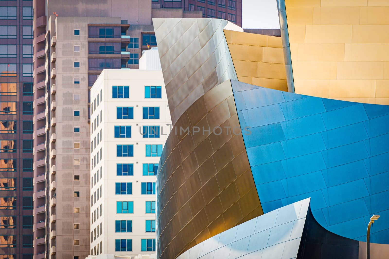 Modern cityscape of Los Angeles downtown, California, US.