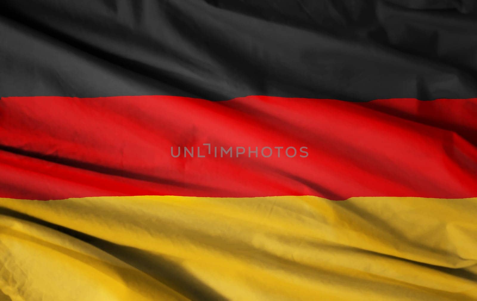 Design of German Flag Flying in the Wind