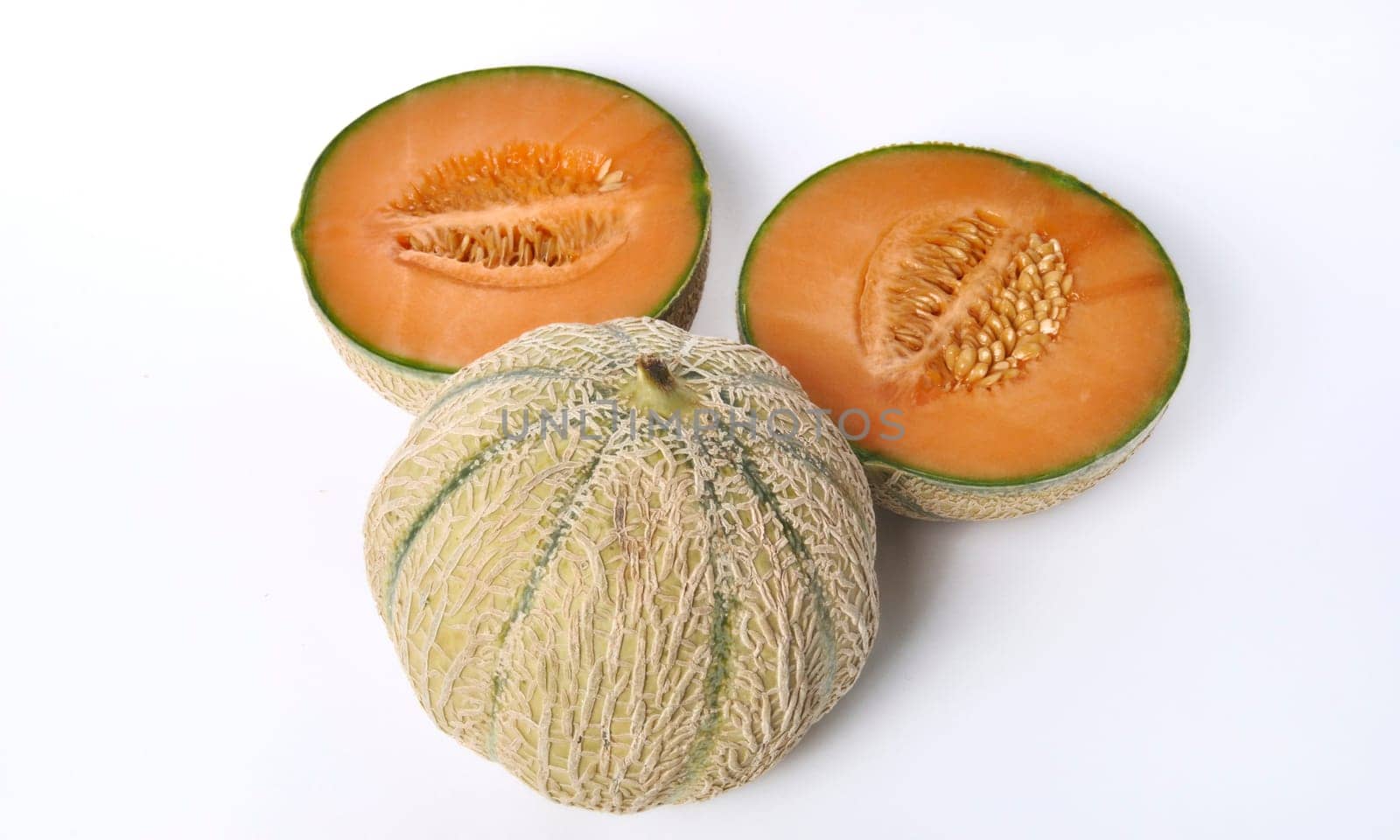 Melon on a white background
