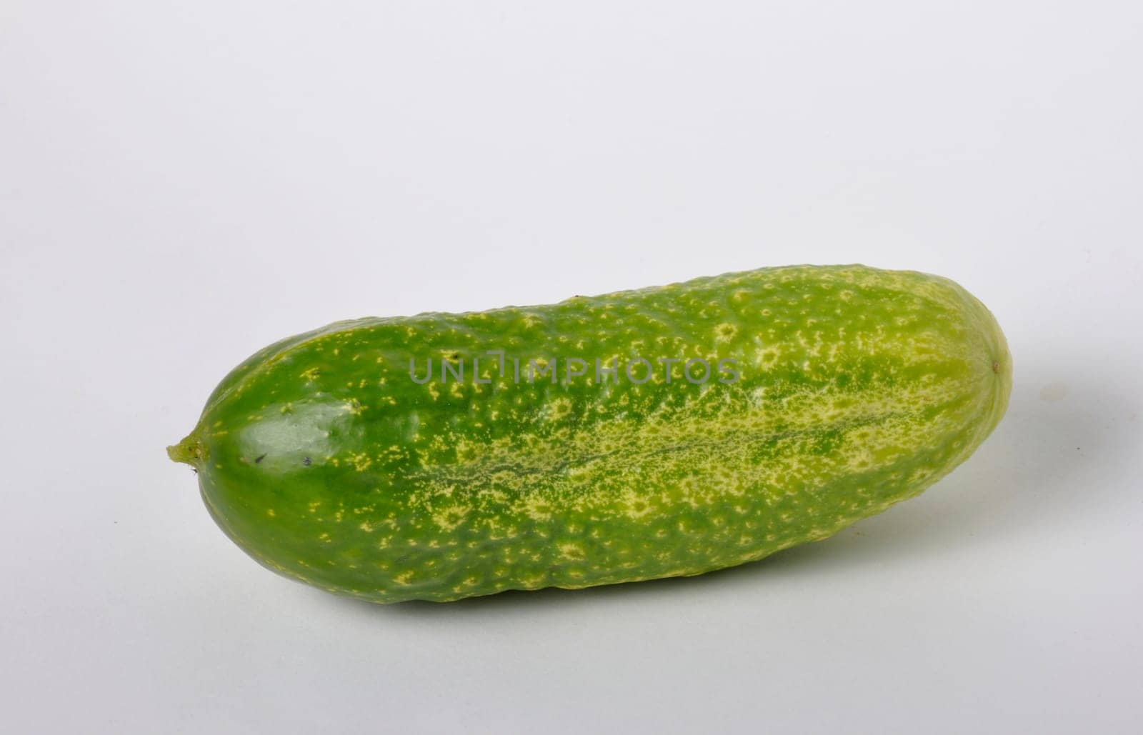 Small cucumber on a white background