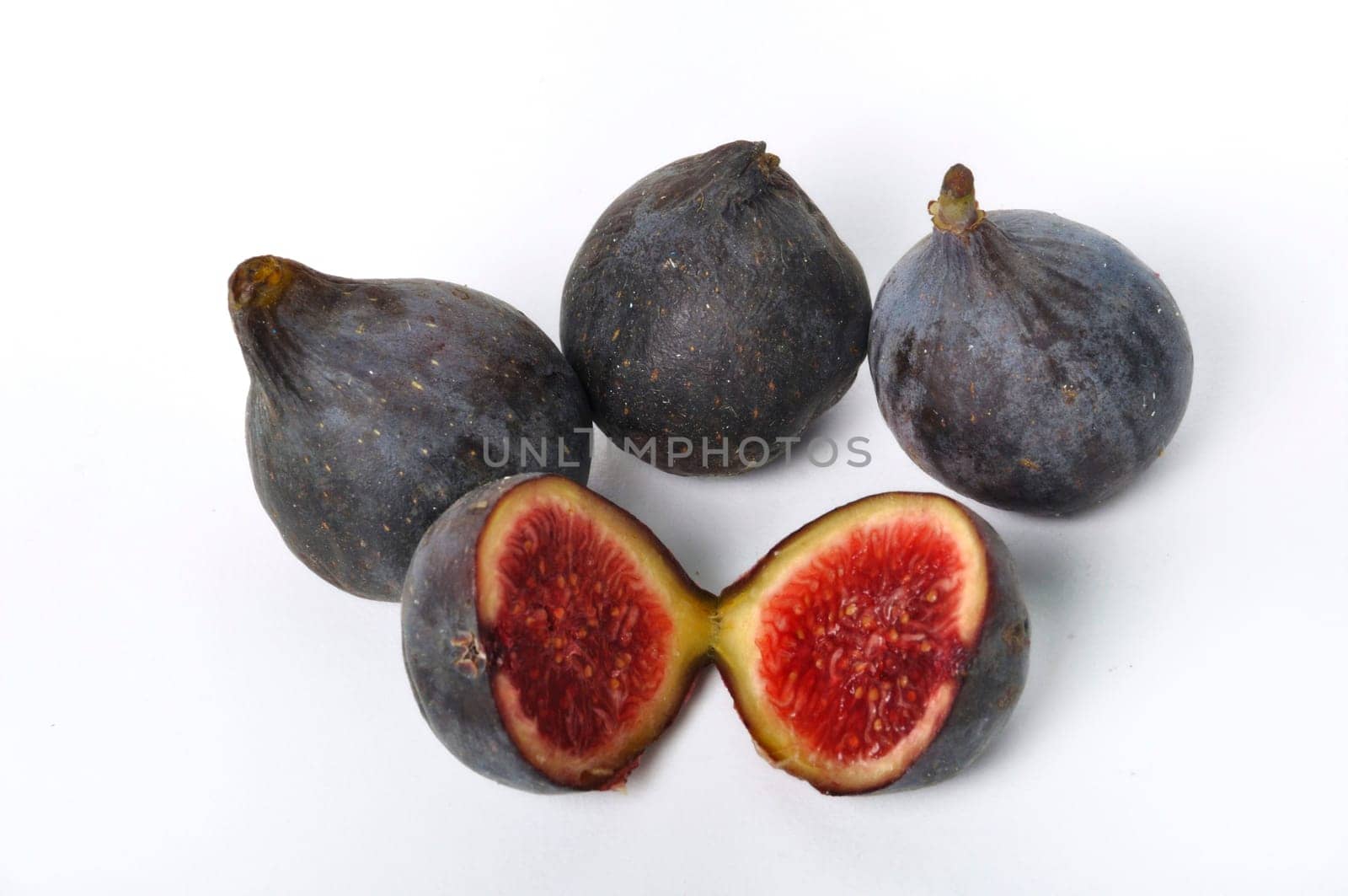 Spanish figs on a white background