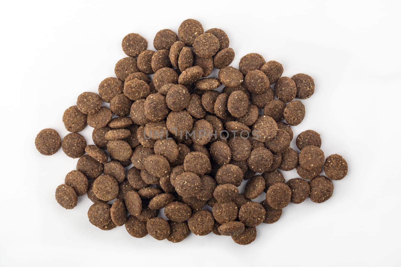 Dry Dog or Cat Food isolated over white background