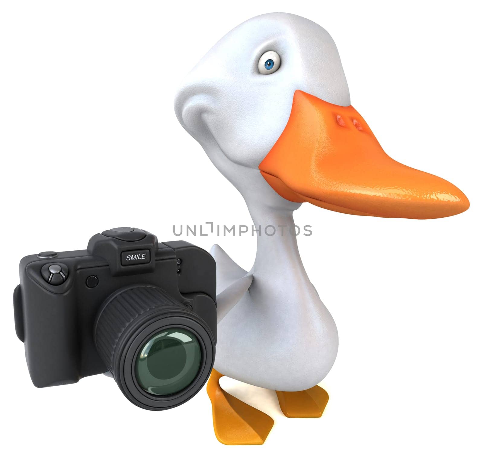 Fun duck - 3D Illustration