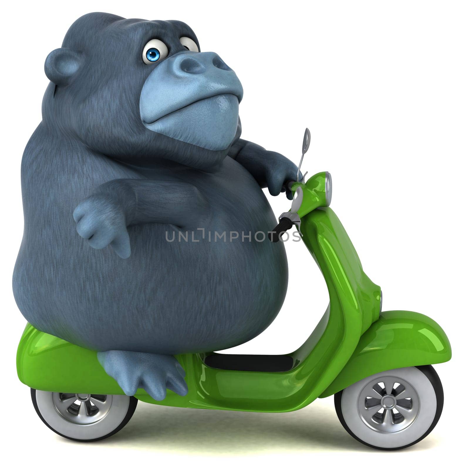 Fun gorilla - 3D Illustration