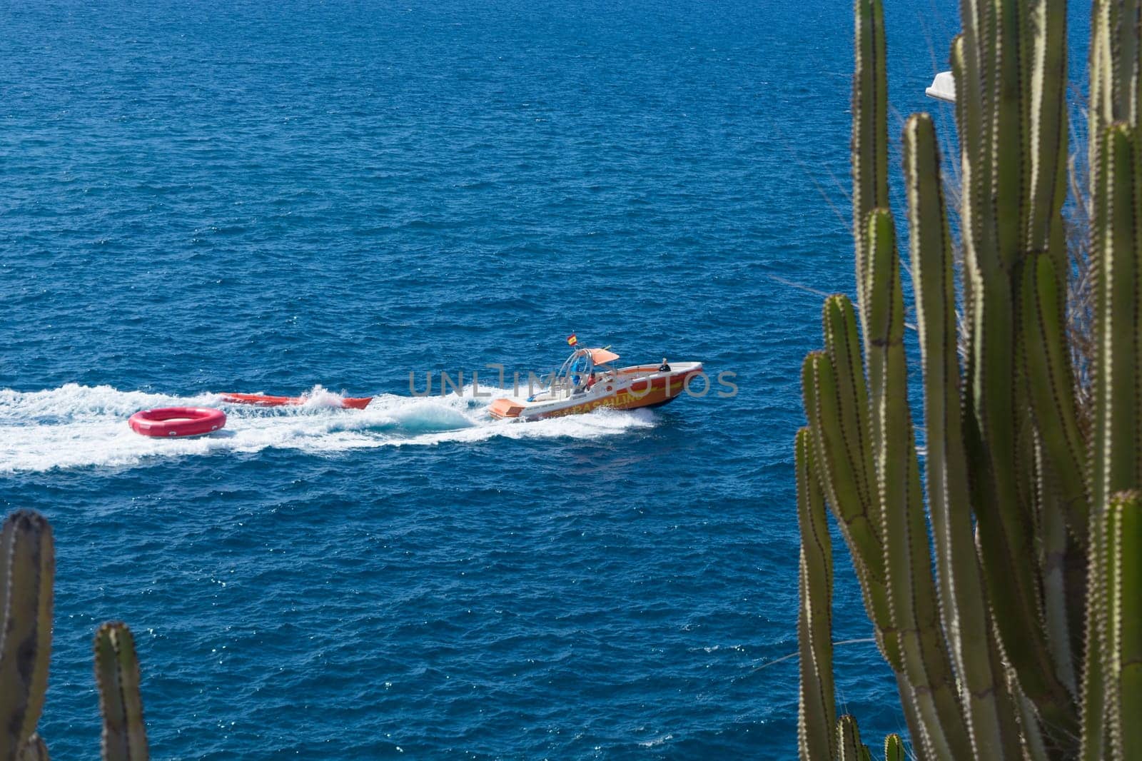 CRAN CANARIA, PUERTO RICO - NOVEMBER 16, 2019:.Marina in Puerto Rico de Gran Canaria.