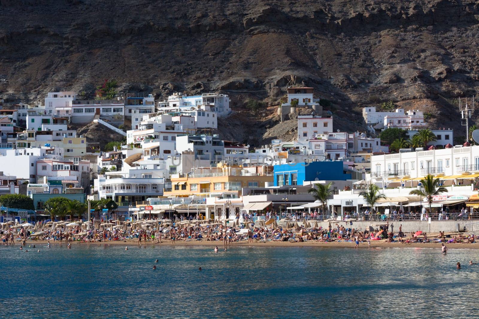 CRAN CANARIA, PUERTO DE MOGAN- NOVEMBER 15, 2019:.Cran Canaria, Puerto de Mogan, Spain - November 15, 2019: