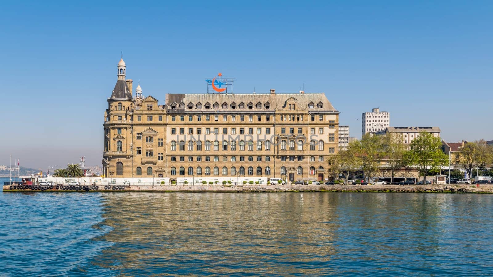 Haydarpasha Railway Terminal, situated in the Bosphorus south of the Port of Haydarpasha, Kadikoy, Istanbul, Turkey, built in 1909 and closed in 2013 due to the rehabilitation of the Marmaray line
