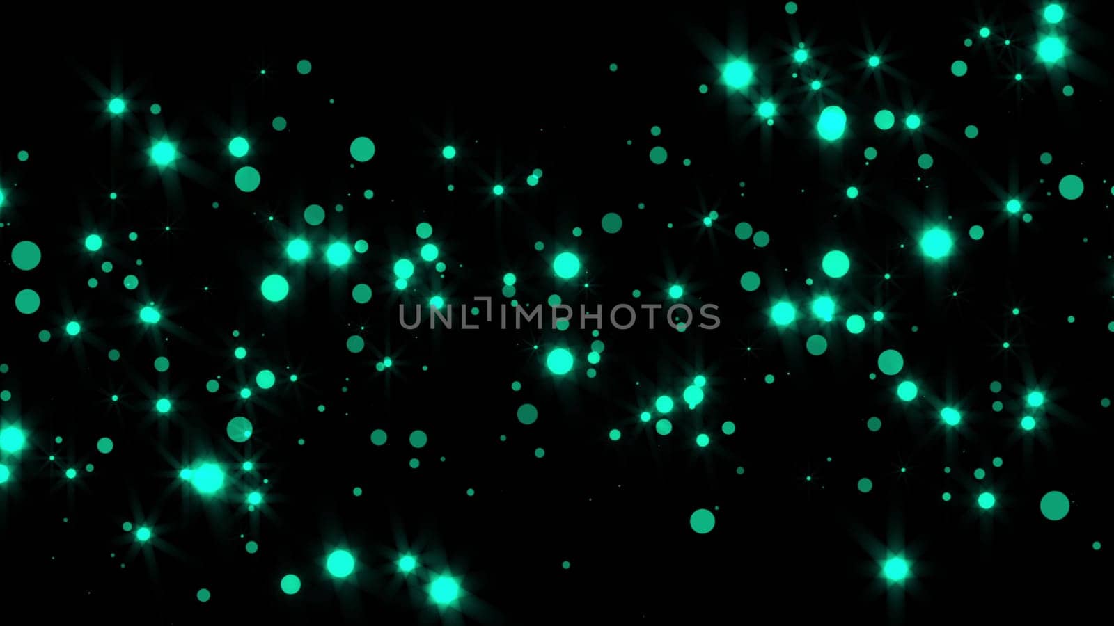 Abstract bright glitter particles in space, computer generated abstract background, 3D rendering backdrop