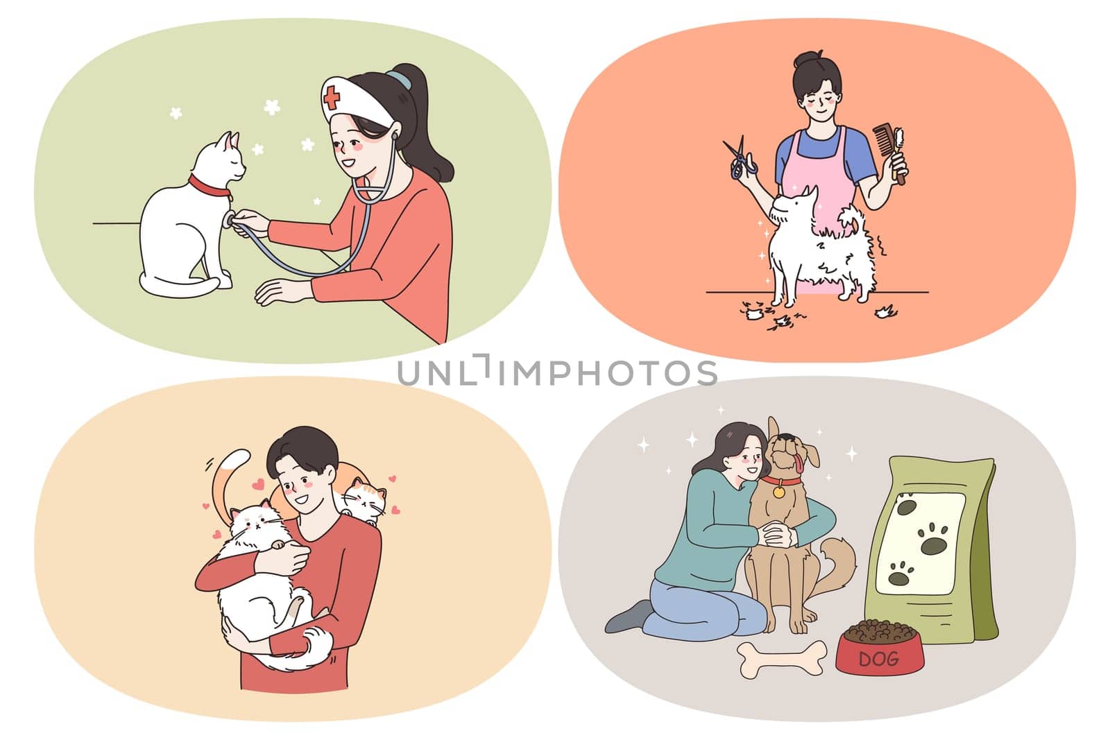 Taking care of pets concept by Vasilyeva
