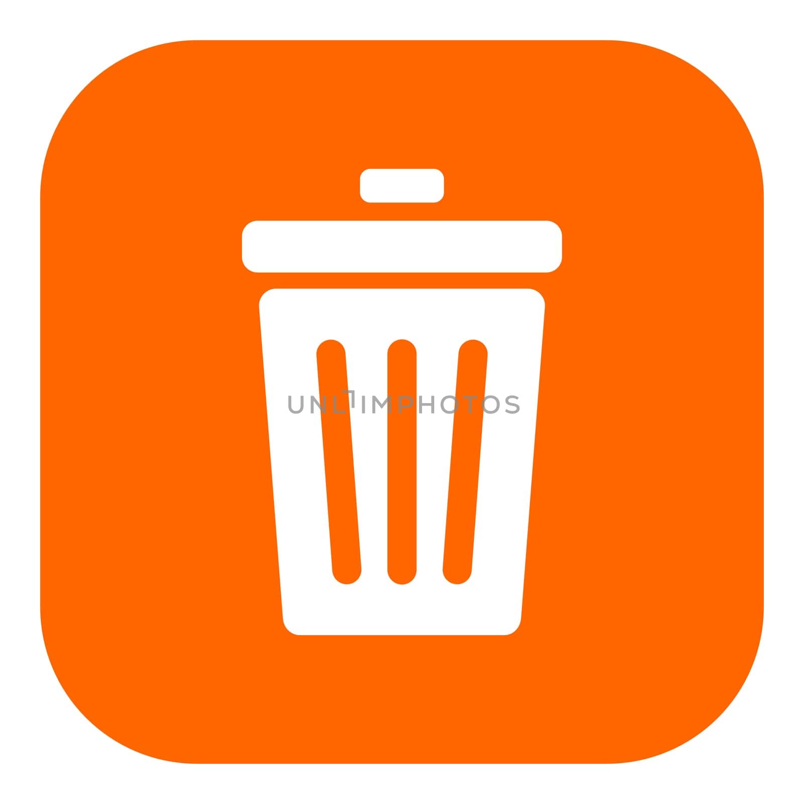 Waste bin and app icon