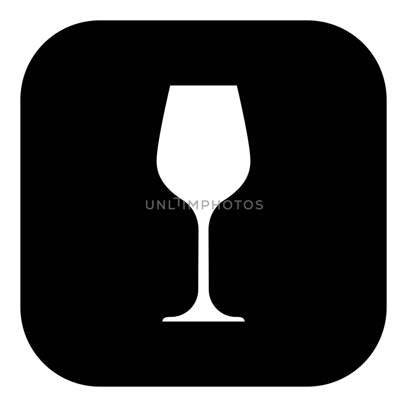 Wine glass and app icon