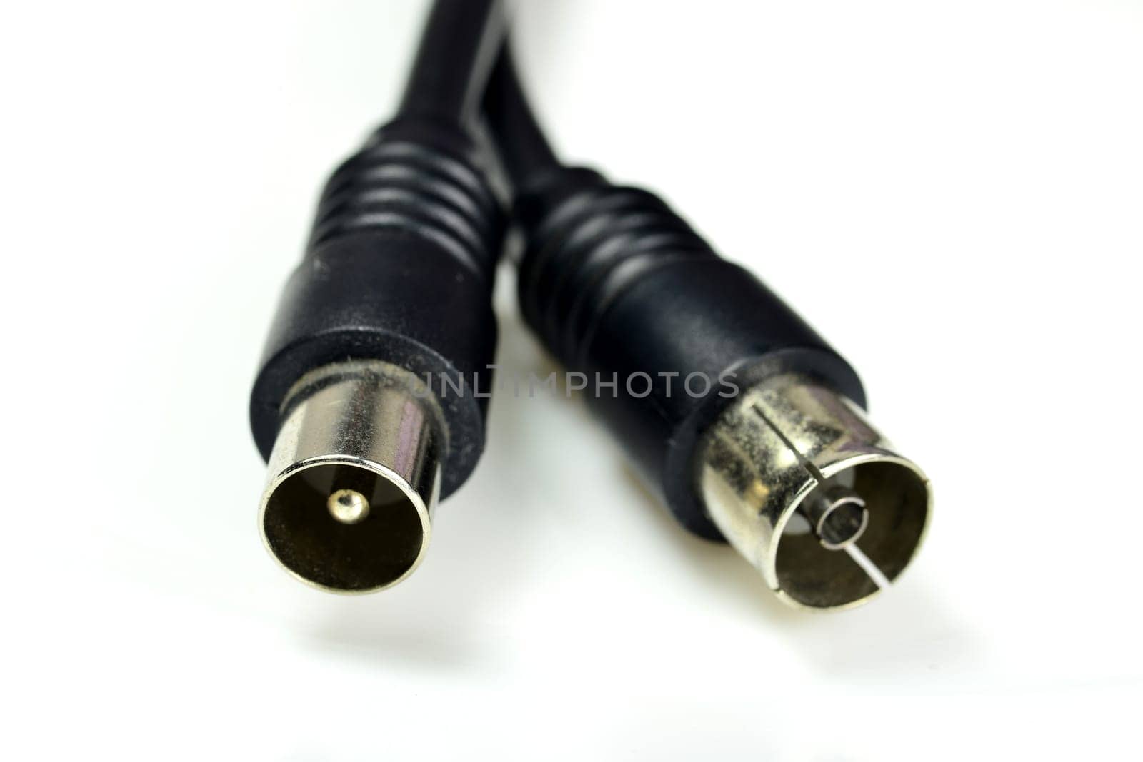 TV antenna connector, plugs, male and female