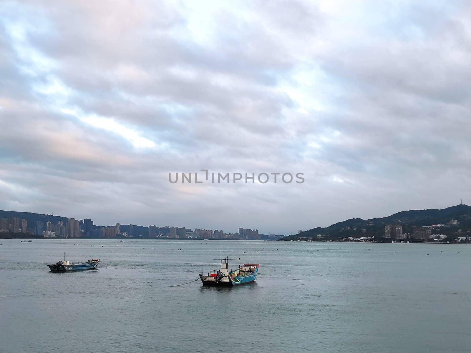 Tamsui, New Taipei City - Jan, 8 2022 : Snapshots of Tamsui Street, New Taipei City, Taiwan
