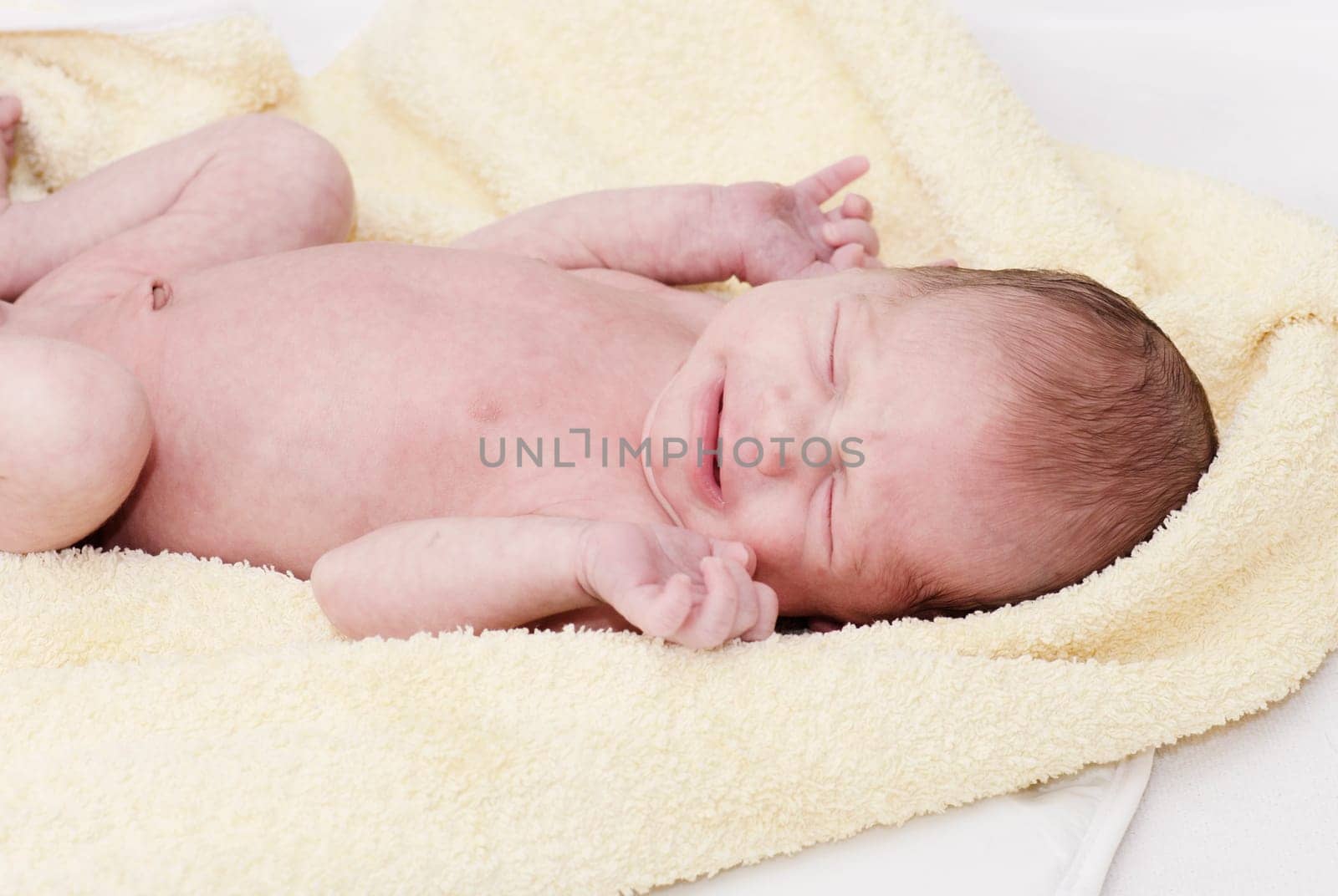 Portrait of a new born child