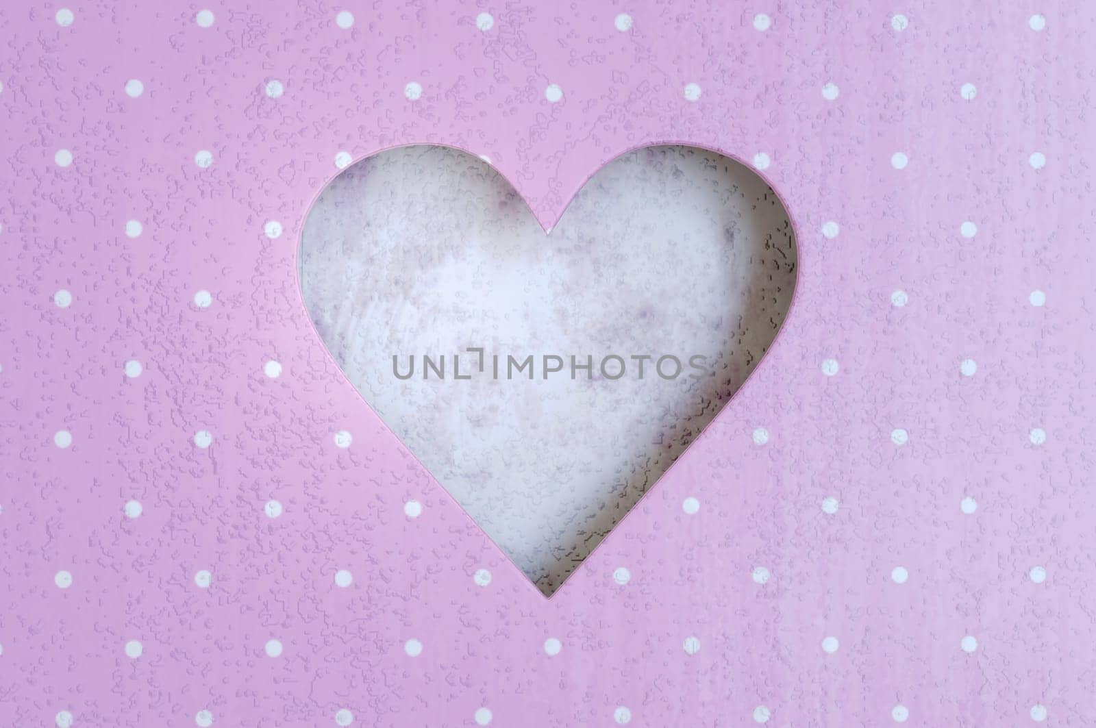 3d illustration . Hole heart shaped background . CONCEPT Happy Valentine's Day. space for text