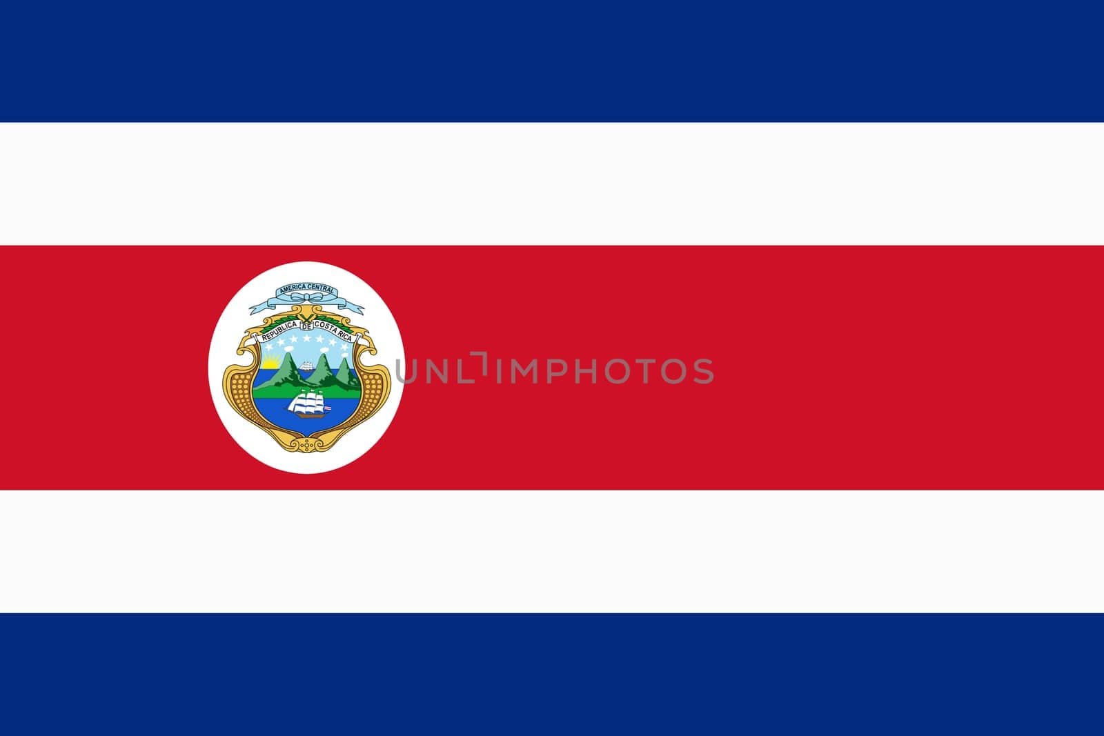 A Costa Rica flag background illustration red white blue stripes