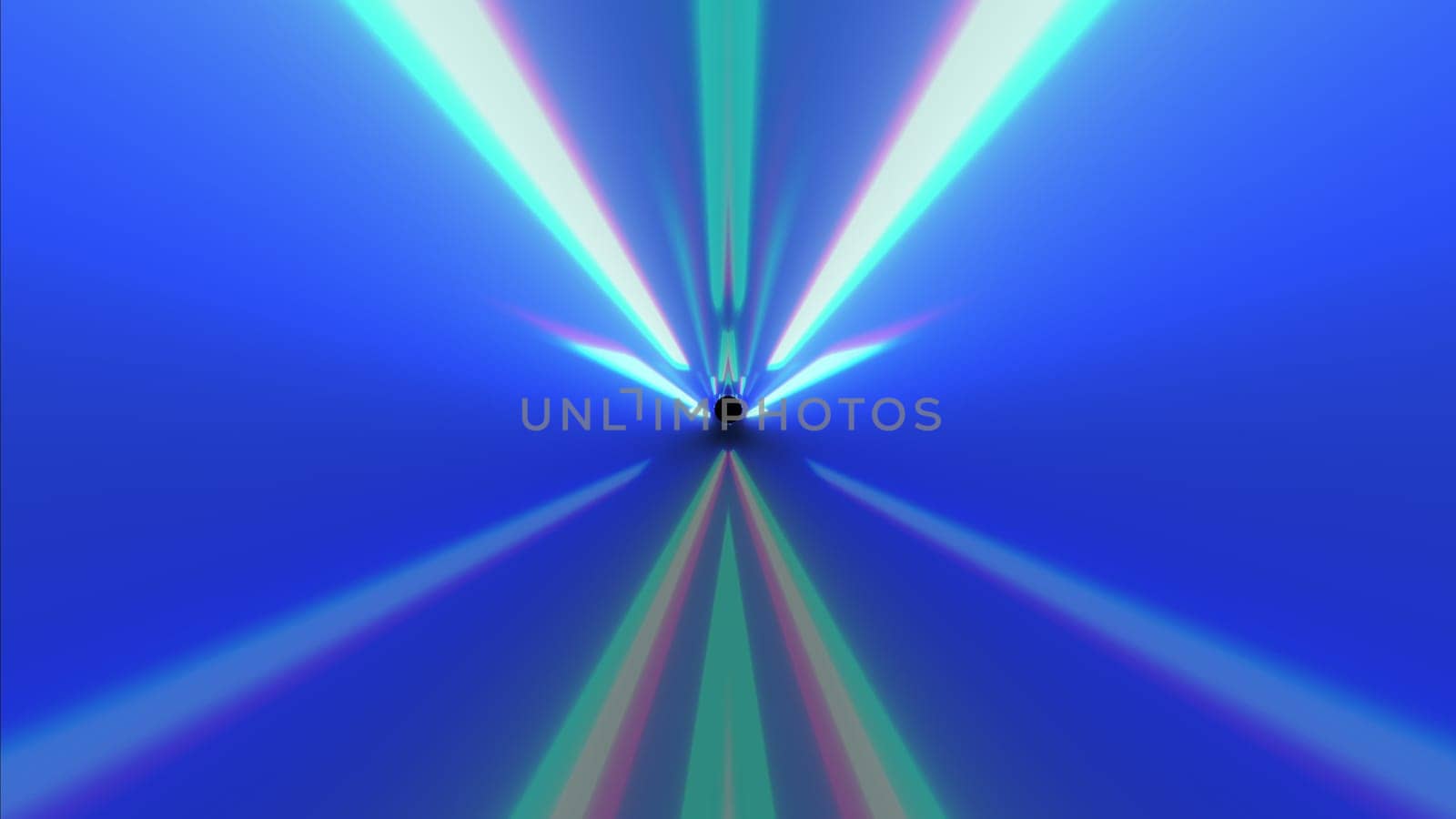 Bright rays of light in 3d render space flying in direct stream. Cyber acceleration for high speed travel and racing. Hyper jump to distant stars with dynamic warp effect.