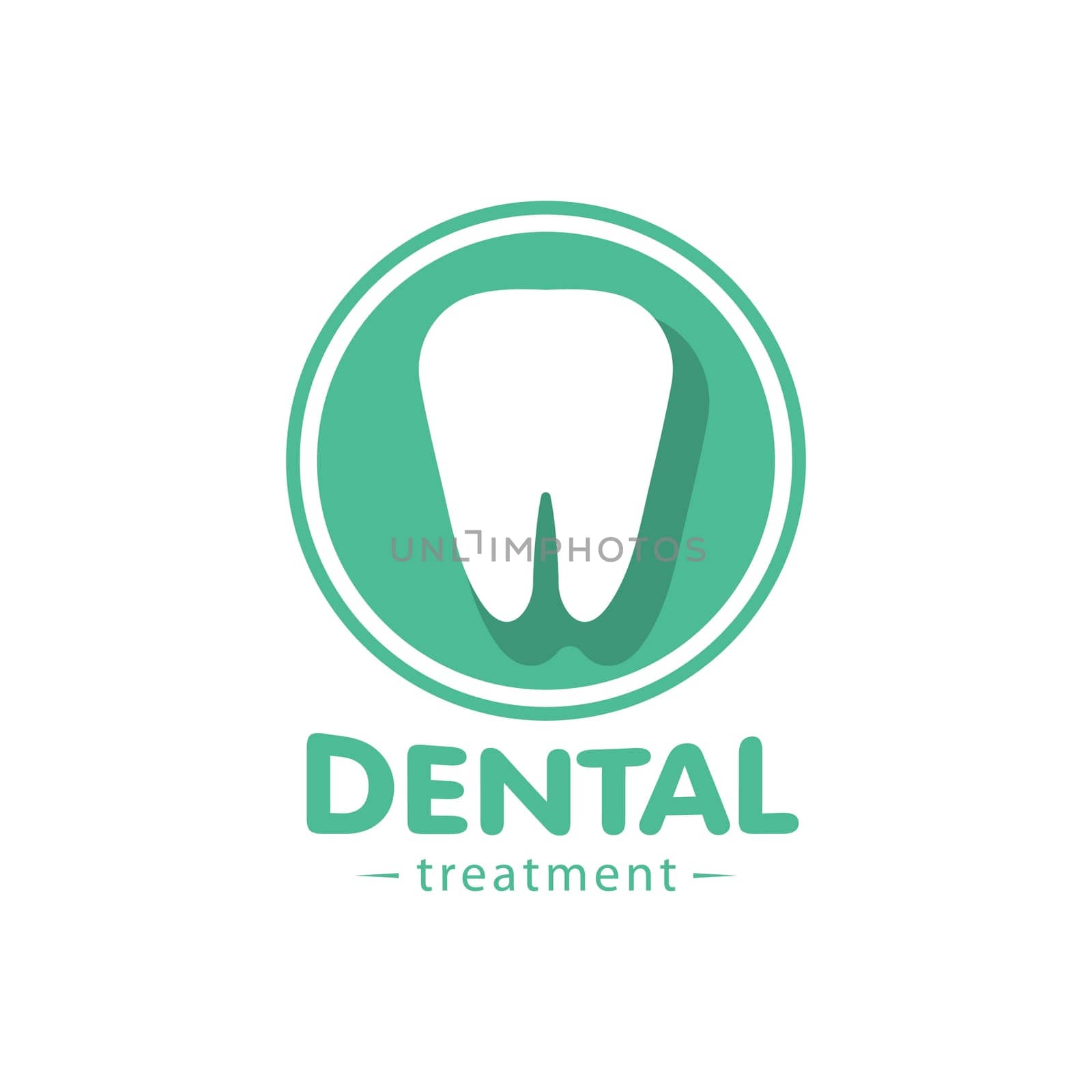Logo for the dental clinic. Treatment and disposal of problematic teeth. Equipment vector icon. World Day of the dentist character