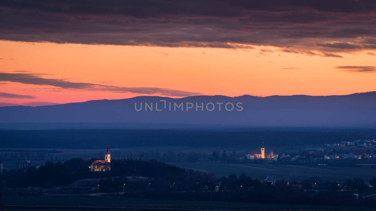 The two churches of Lackendorf and Unterfraueinhaid in Burgenland Austria