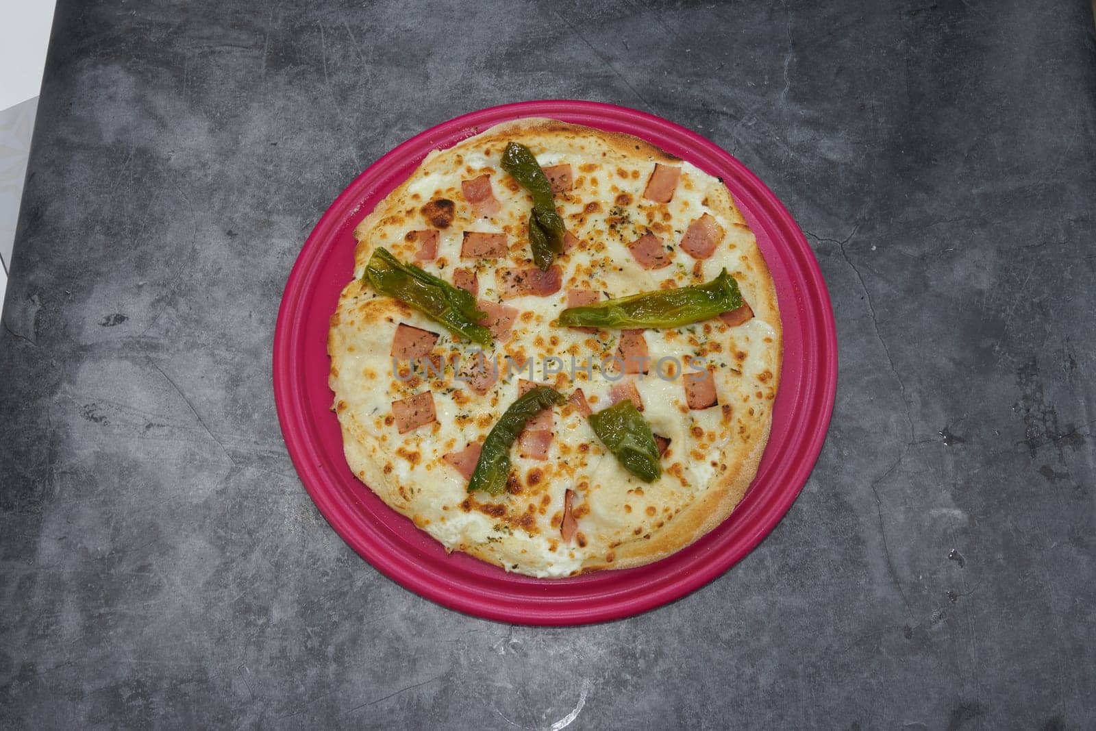 a italian pizza mediterranean food healthy composed design