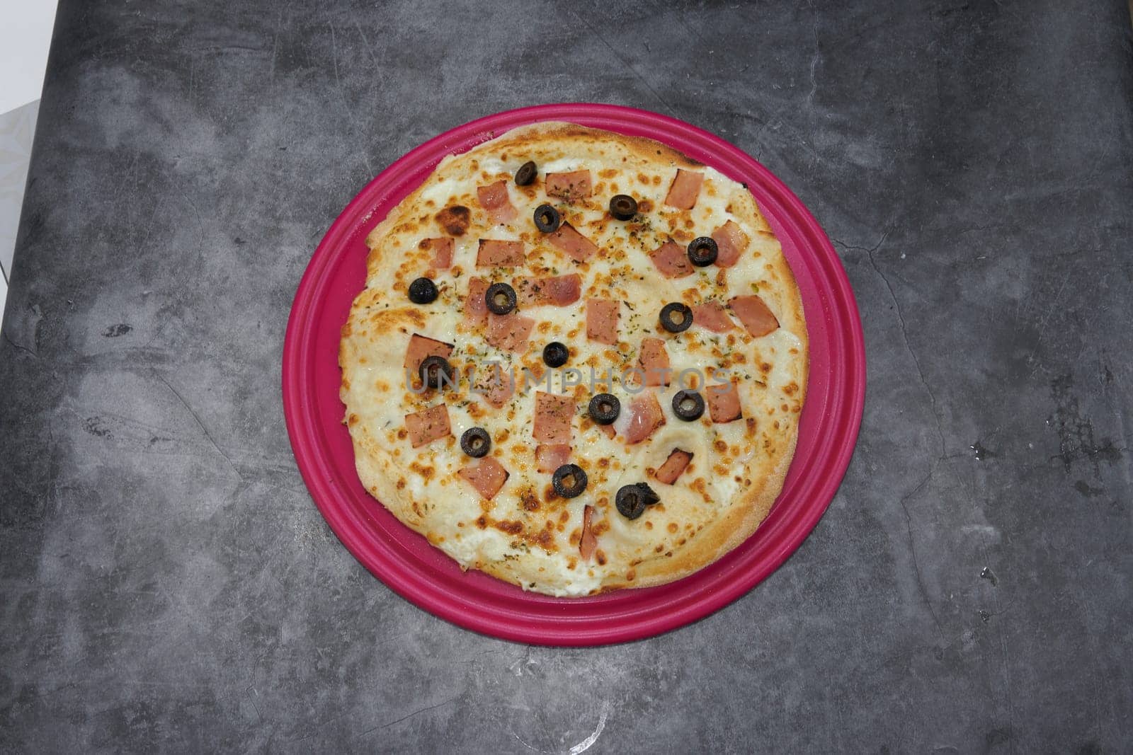 a italian pizza mediterranean food healthy composed design