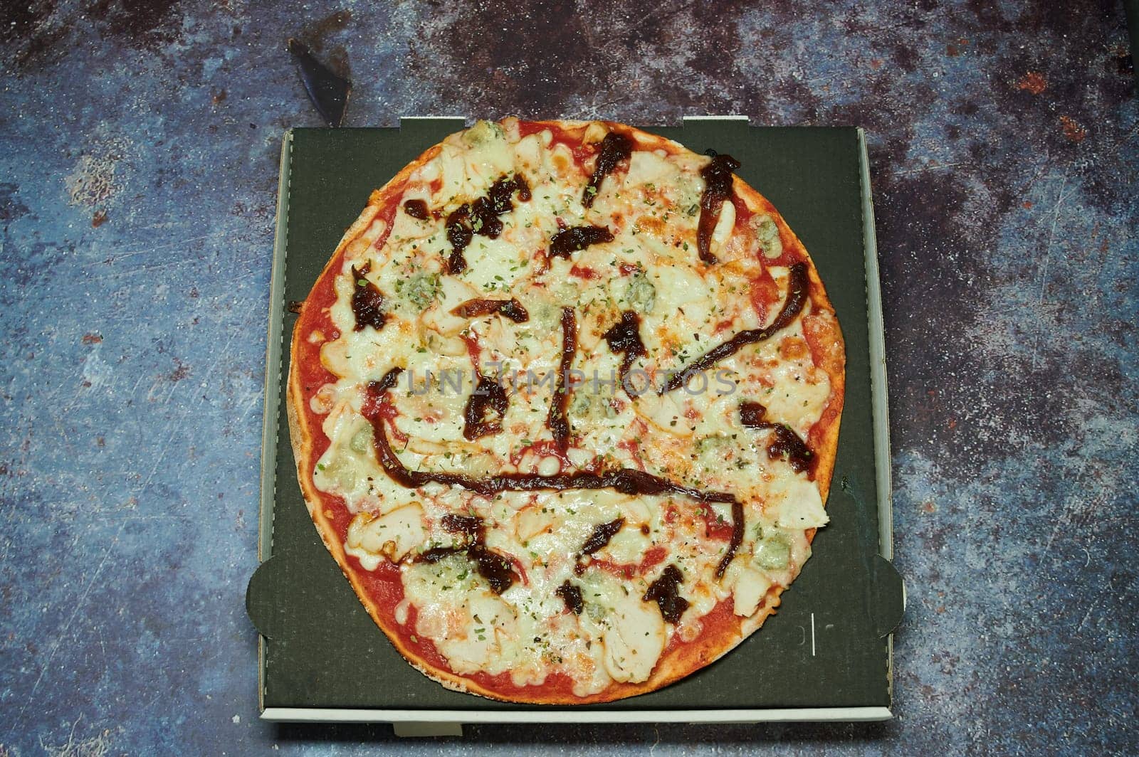 a italian pizza mediterranean food healthy composed design