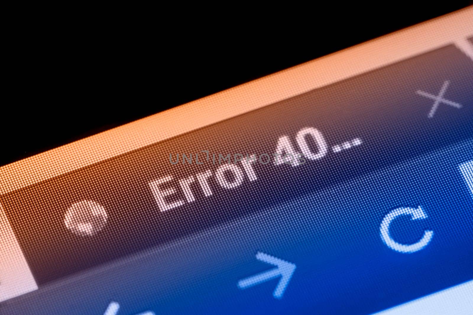 error 404 on a screen