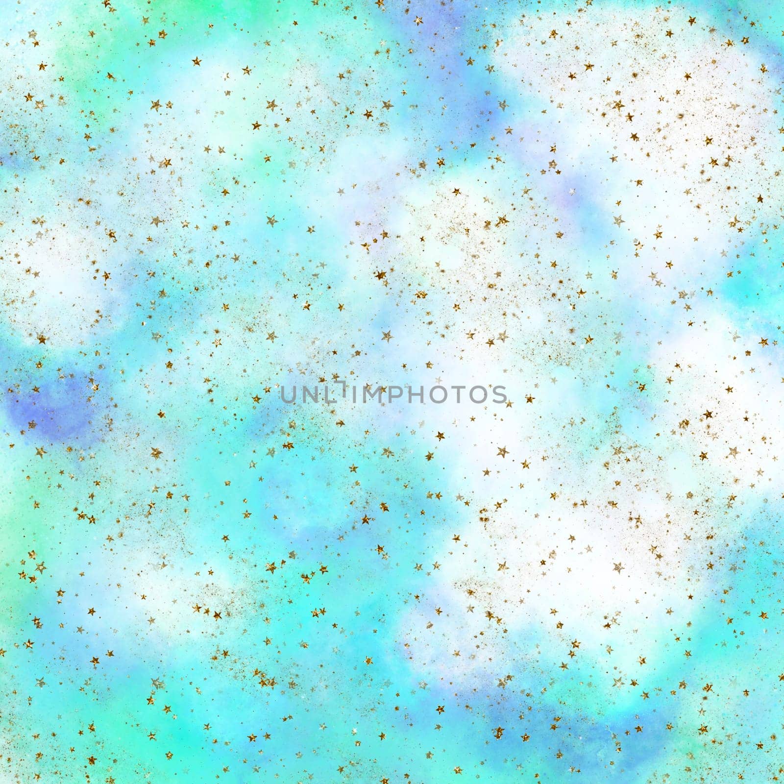 Nebula, cluster of stars in deep space. Science fiction art.