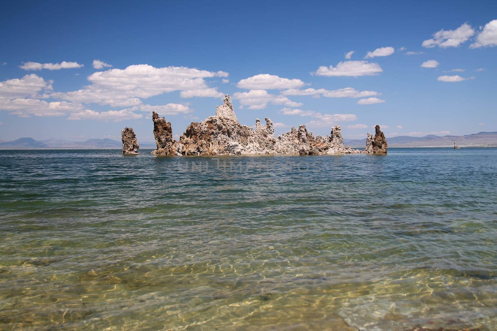 Pahoa island made by Volcanic tufa towers and hoodoos of Mono Lake in Eastern California near Mammoth Lakes and Reno, Nevada