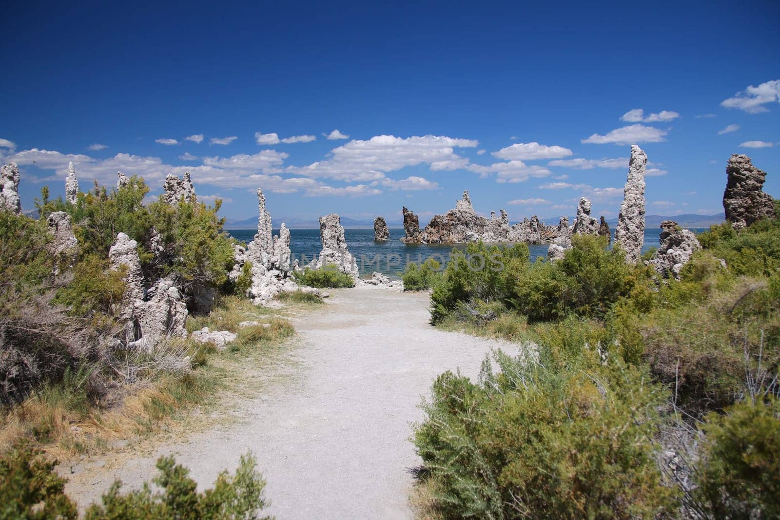Volcanic tufa towers and hoodoos of Mono Lake in Eastern California near Mammoth Lakes and Reno, Nevada