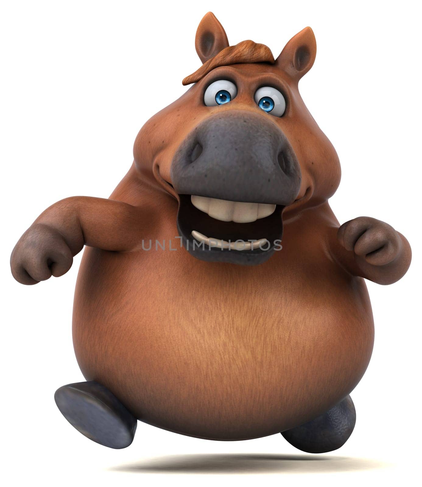 Fun horse - 3D Illustration