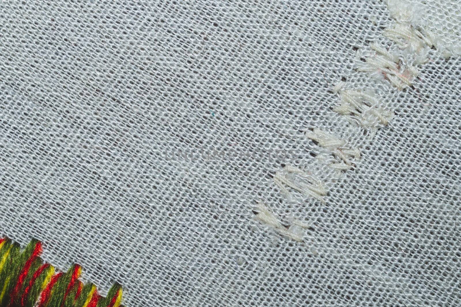 Gray fabric close up. textile background. cloth backdrop