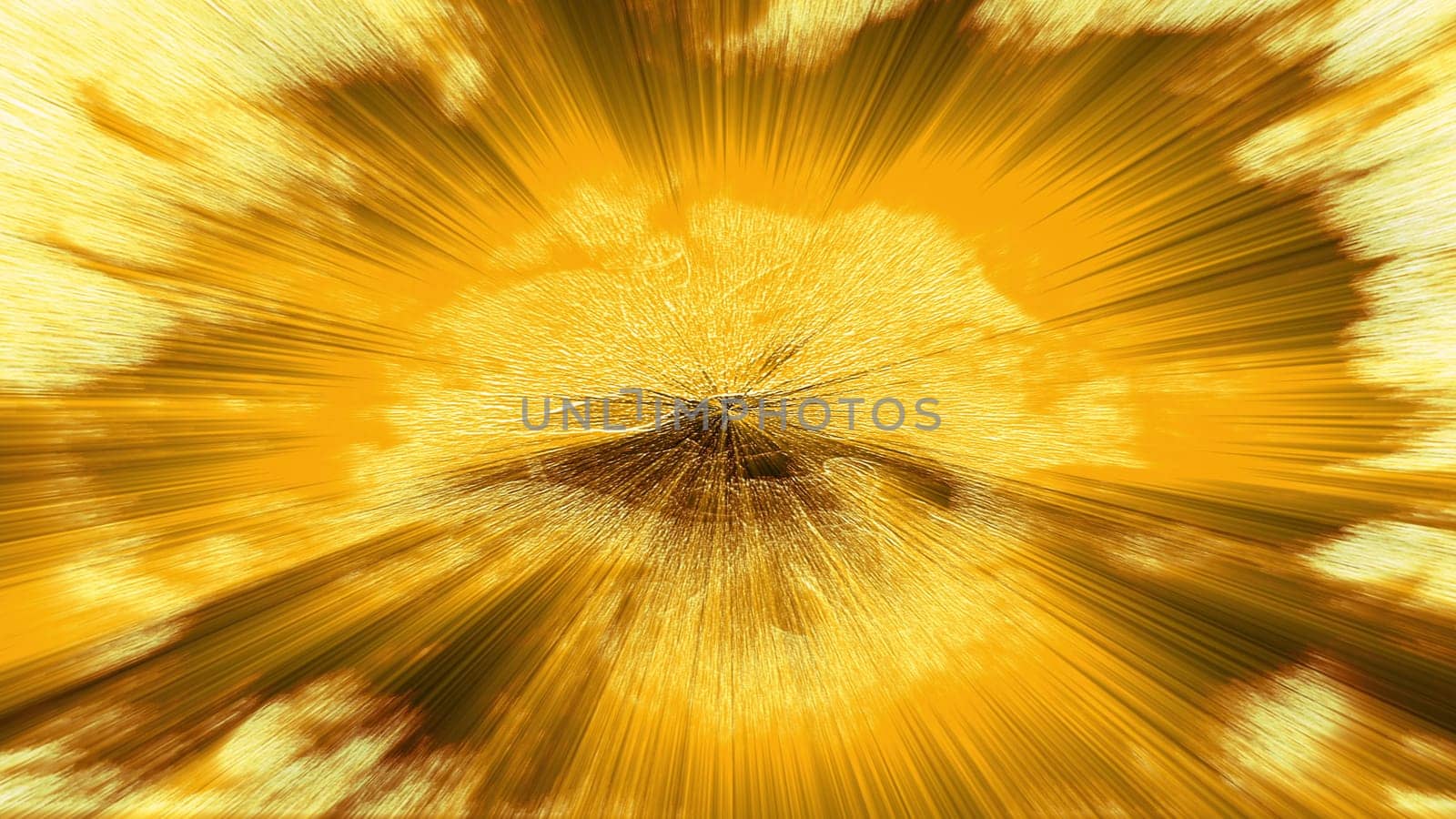 Supernova explosion with 3d render of solar energy scattering in space. Sprawling patch of spectacular powerful catastrophe in distant galaxy. Futuristic sunrise with bright highlights.