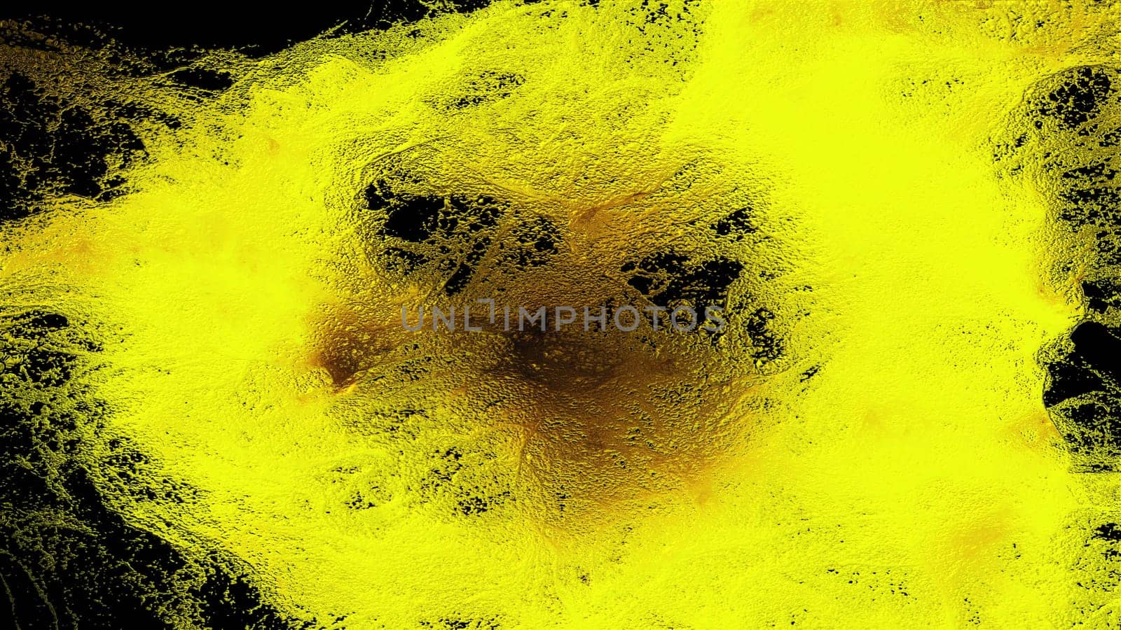 Abstract surface with textured 3d render lines and streaks. Thin crystalline veins illuminated by bright light. Natural design of molten minerals with cold condensation.