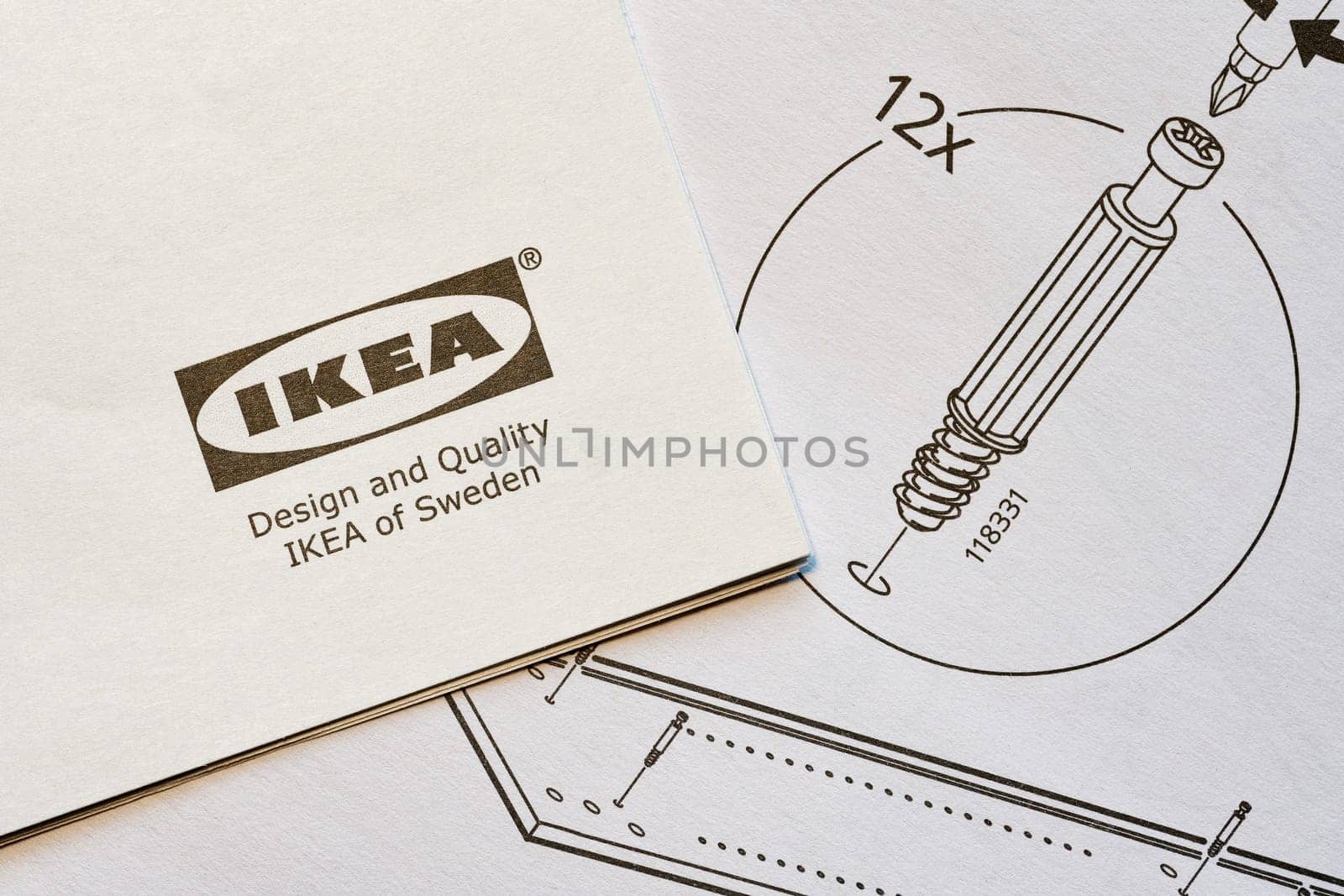 Building instructions for furniture of the Swedish furniture company Ikea