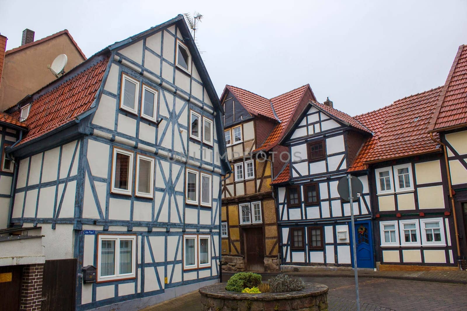 picturesque houses in Bad Sooden-Allendorf in the Werra Valley in Germany, Hessen