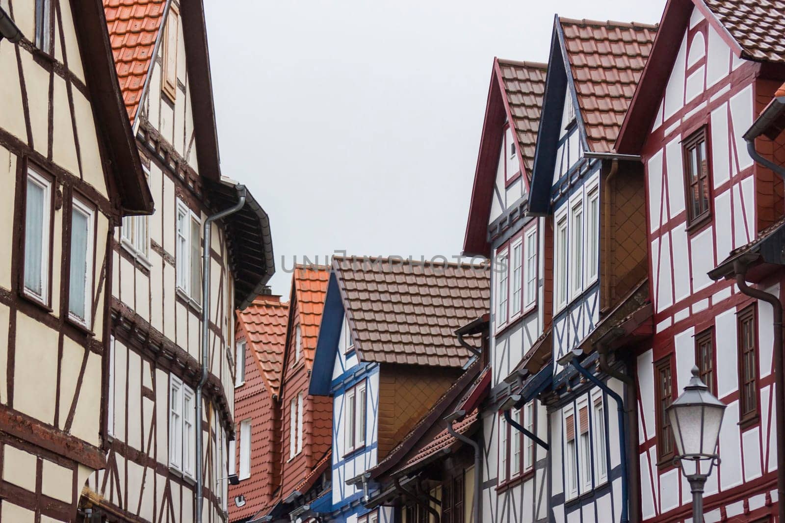 picturesque houses in Bad Sooden-Allendorf in the Werra Valley in Germany, Hessen