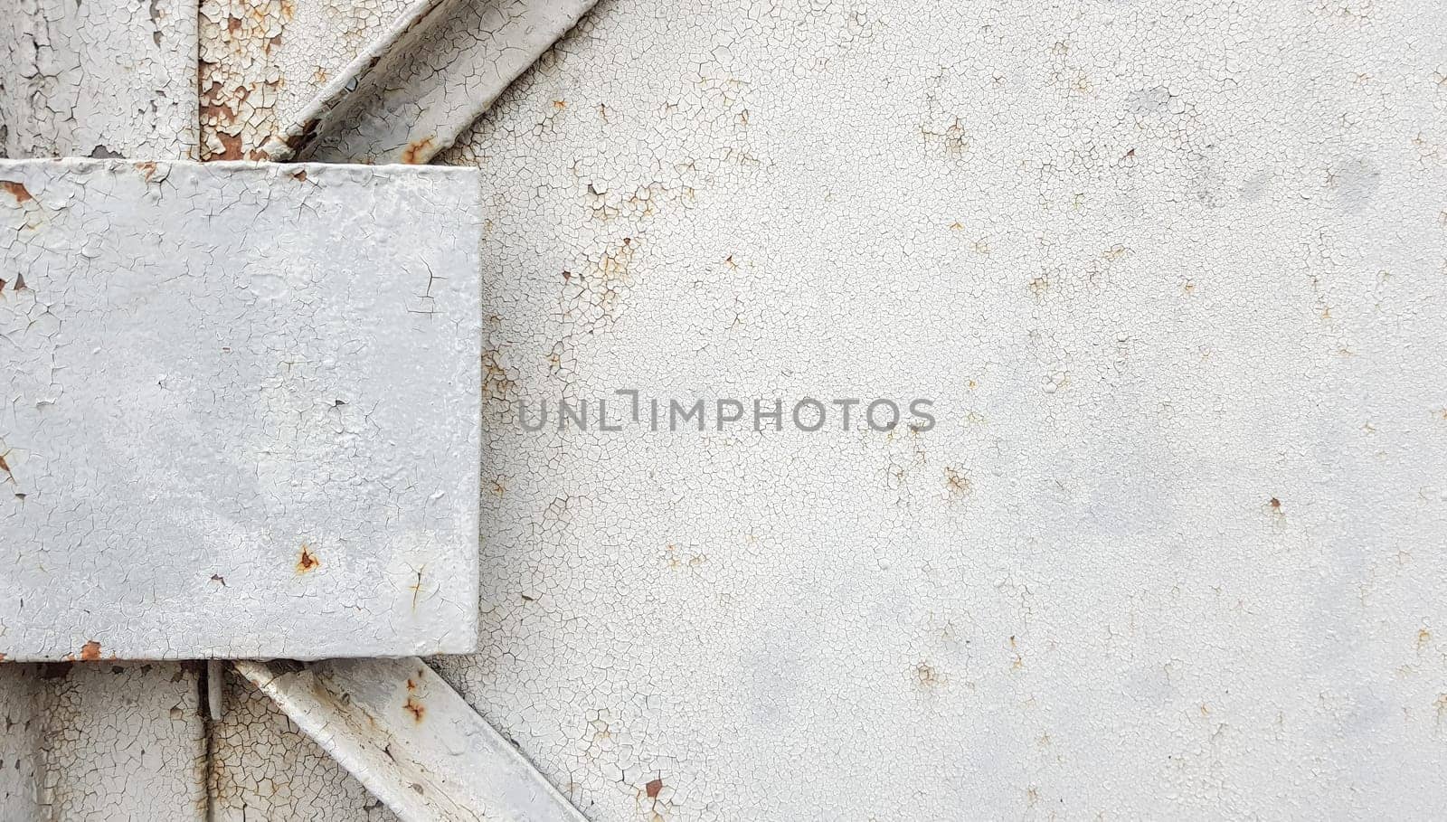 old rusty iron gate on a natural background. Metal background with copy space