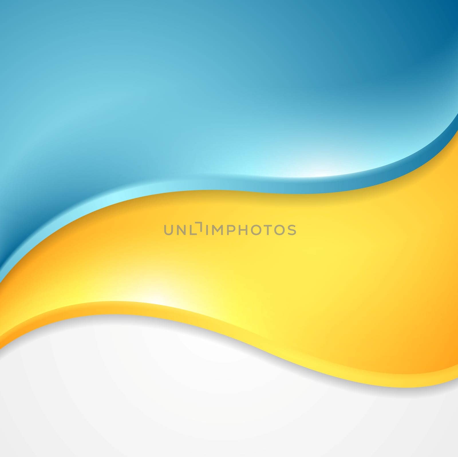 Bright wavy abstract background. Vector design