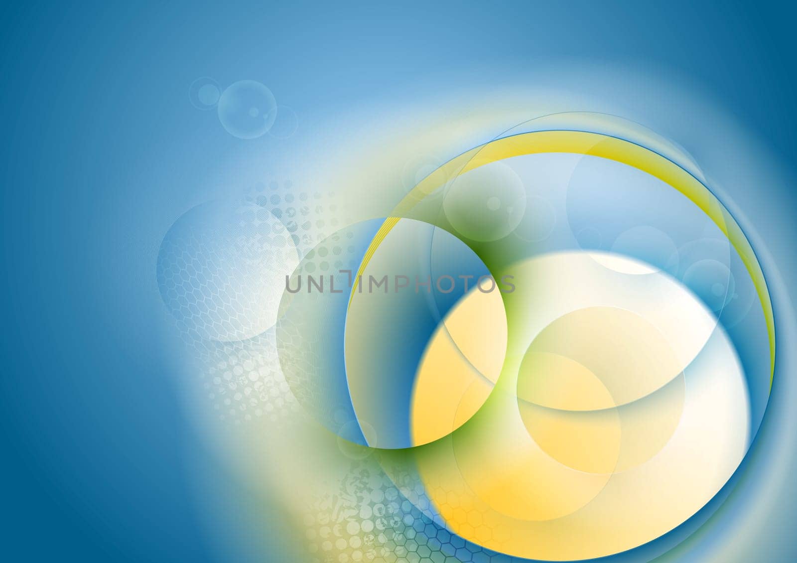 Abstract bright circles background. Vector design
