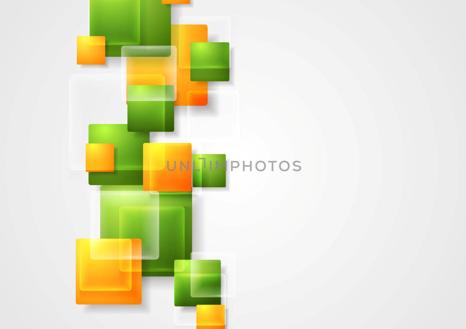 Bright hi-tech squares background. Vector design