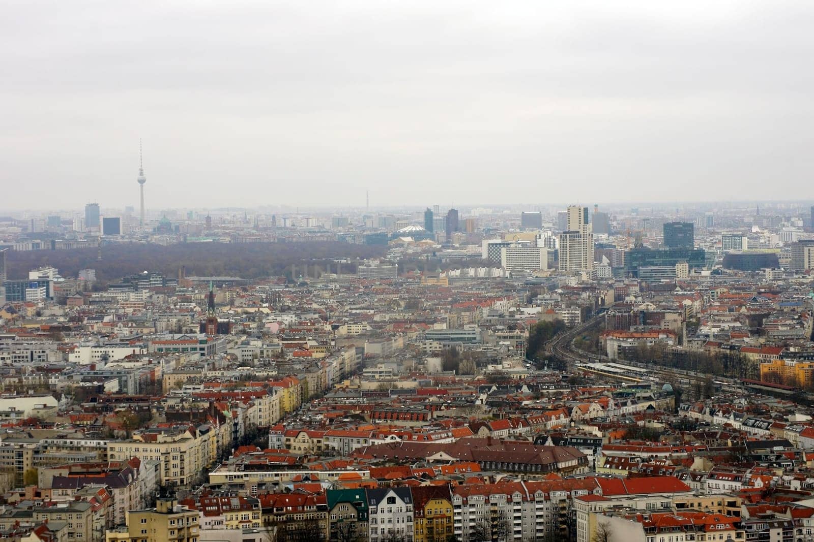 High-rise buildings,office buildings and residential buildings in the districts of Berlin.