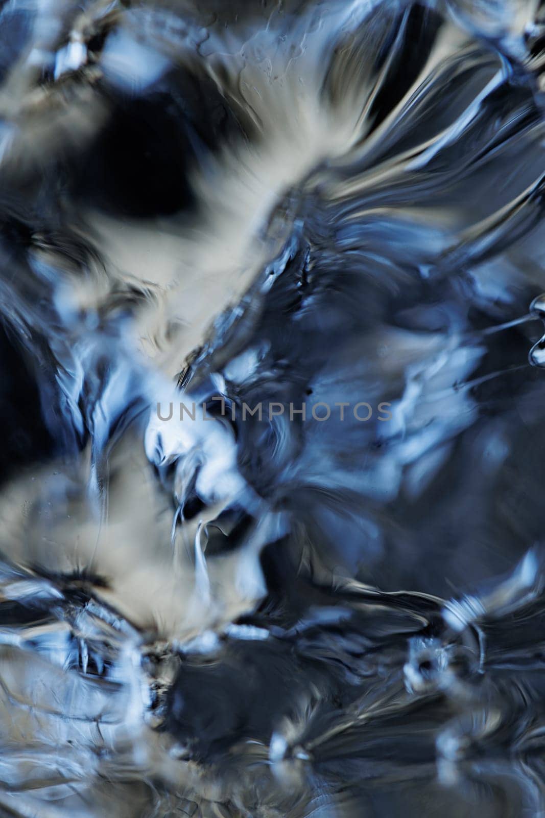 Macro of melting ice closeup futuristic water texture