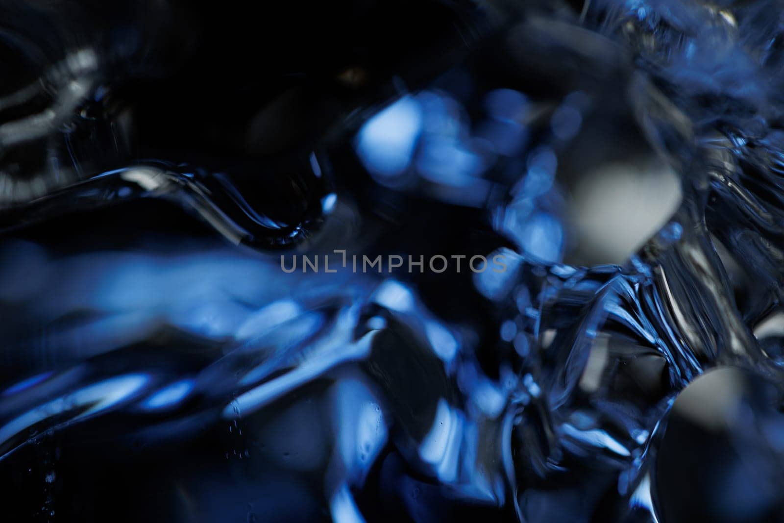 Macro of melting ice closeup futuristic water texture