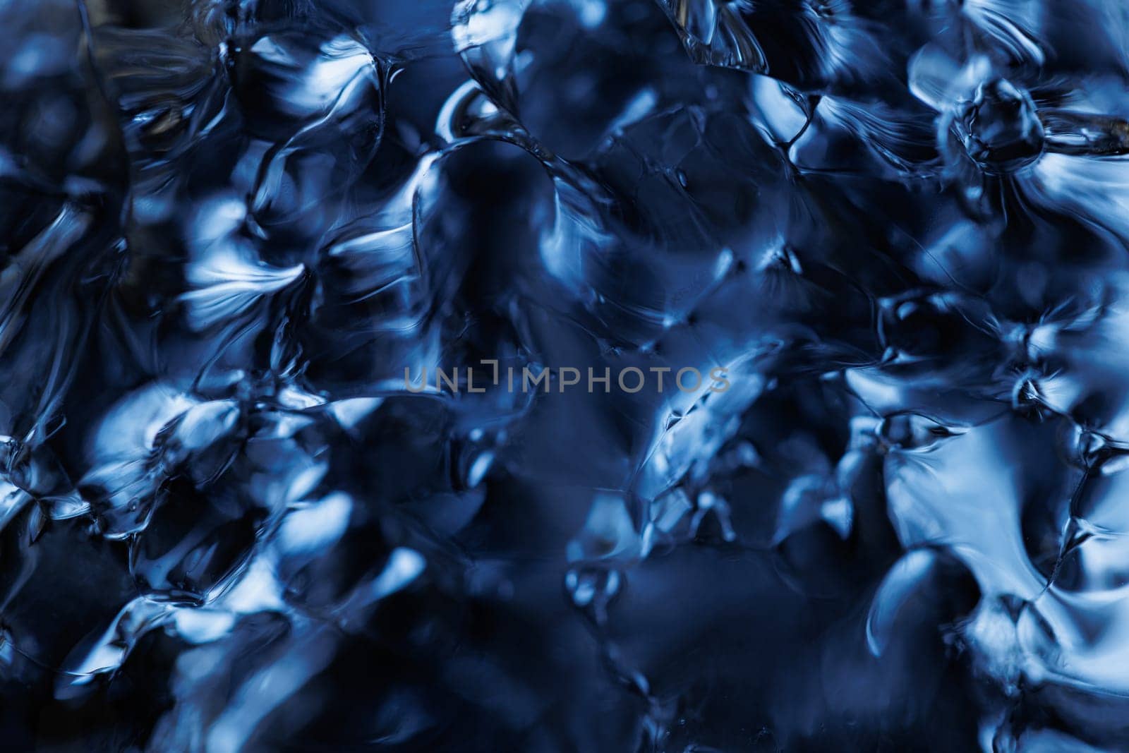 Macro of melting ice closeup futuristic water texture