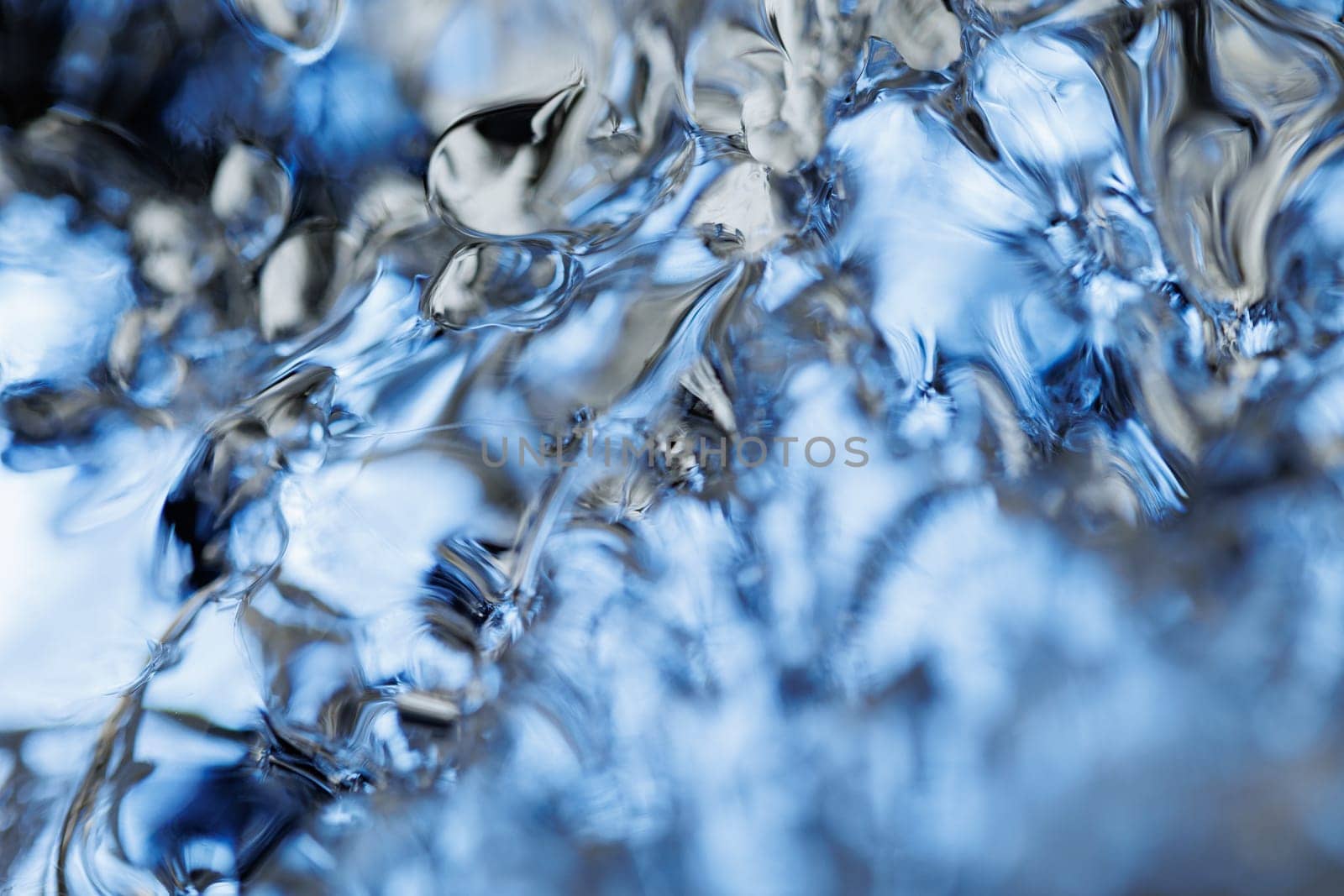 Macro of melting ice closeup futuristic water texture