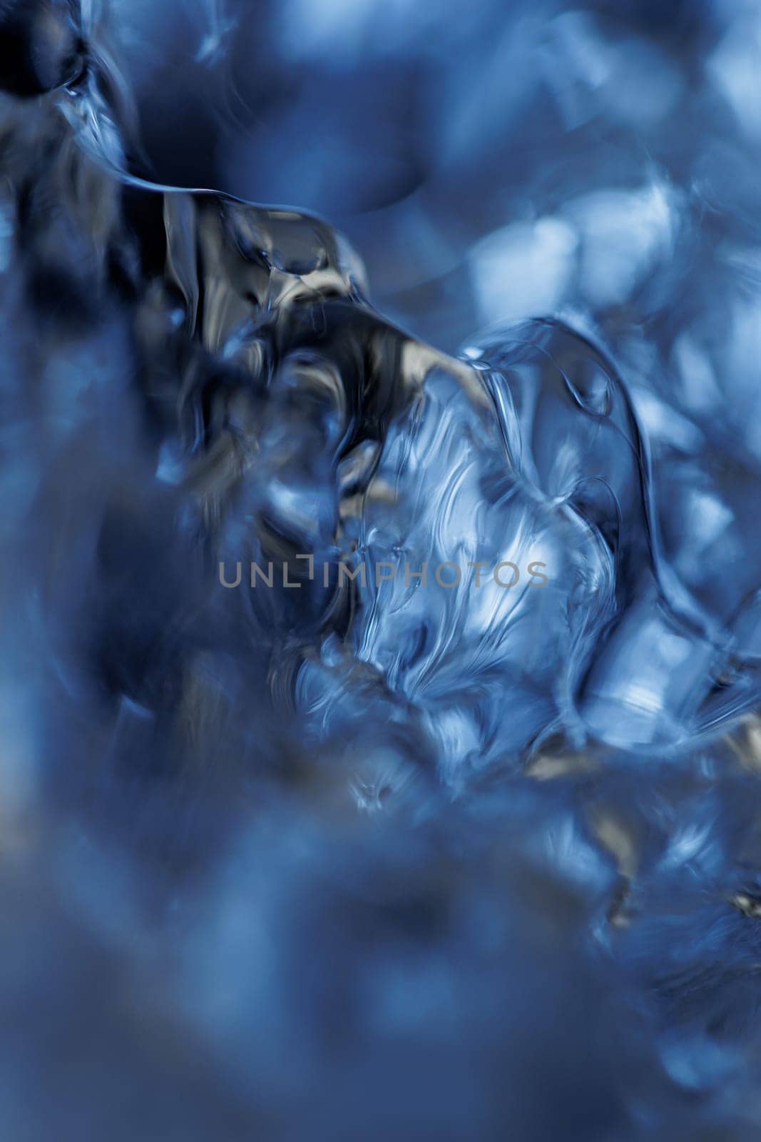Macro of melting ice closeup futuristic water texture