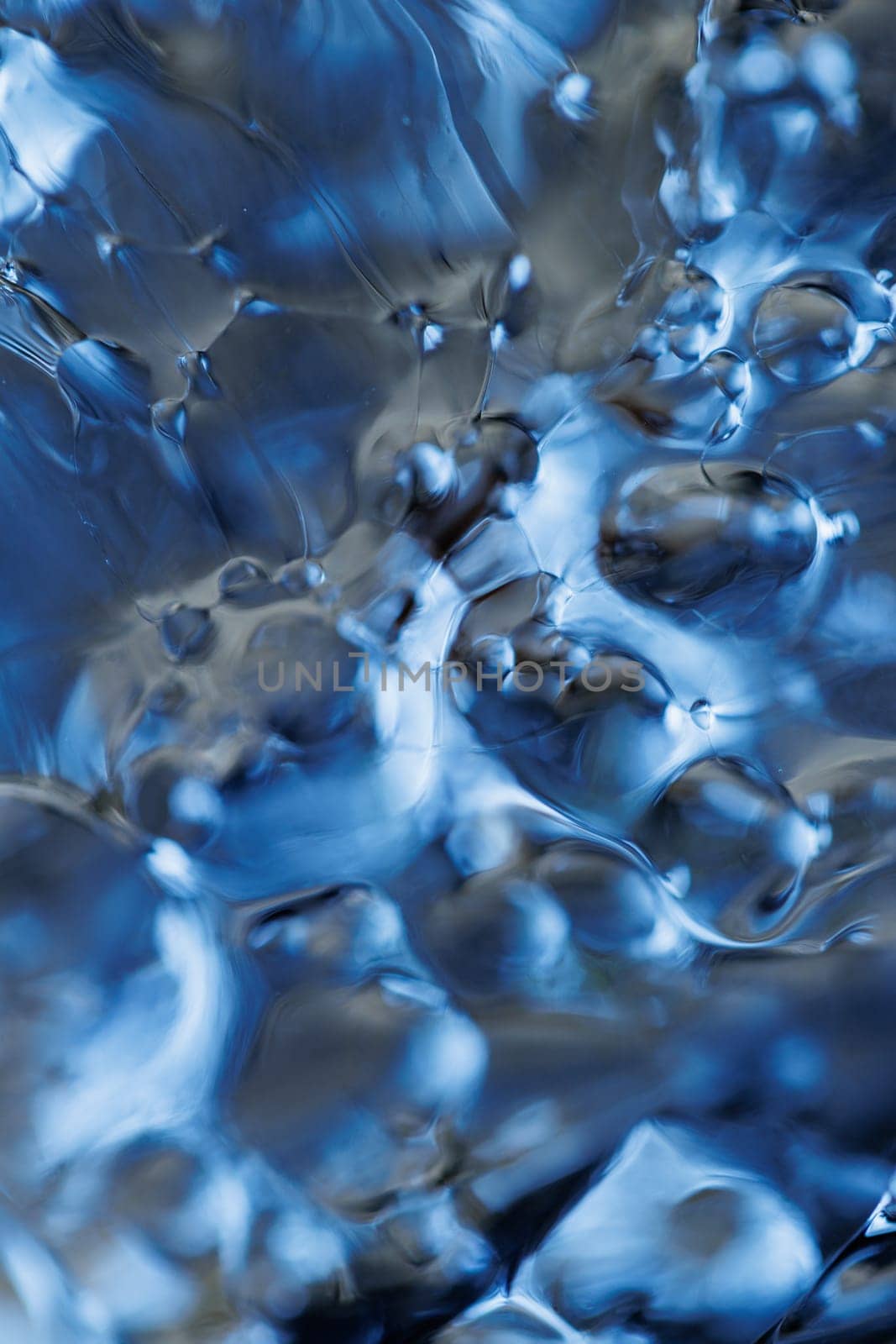 Macro of melting ice closeup futuristic water texture