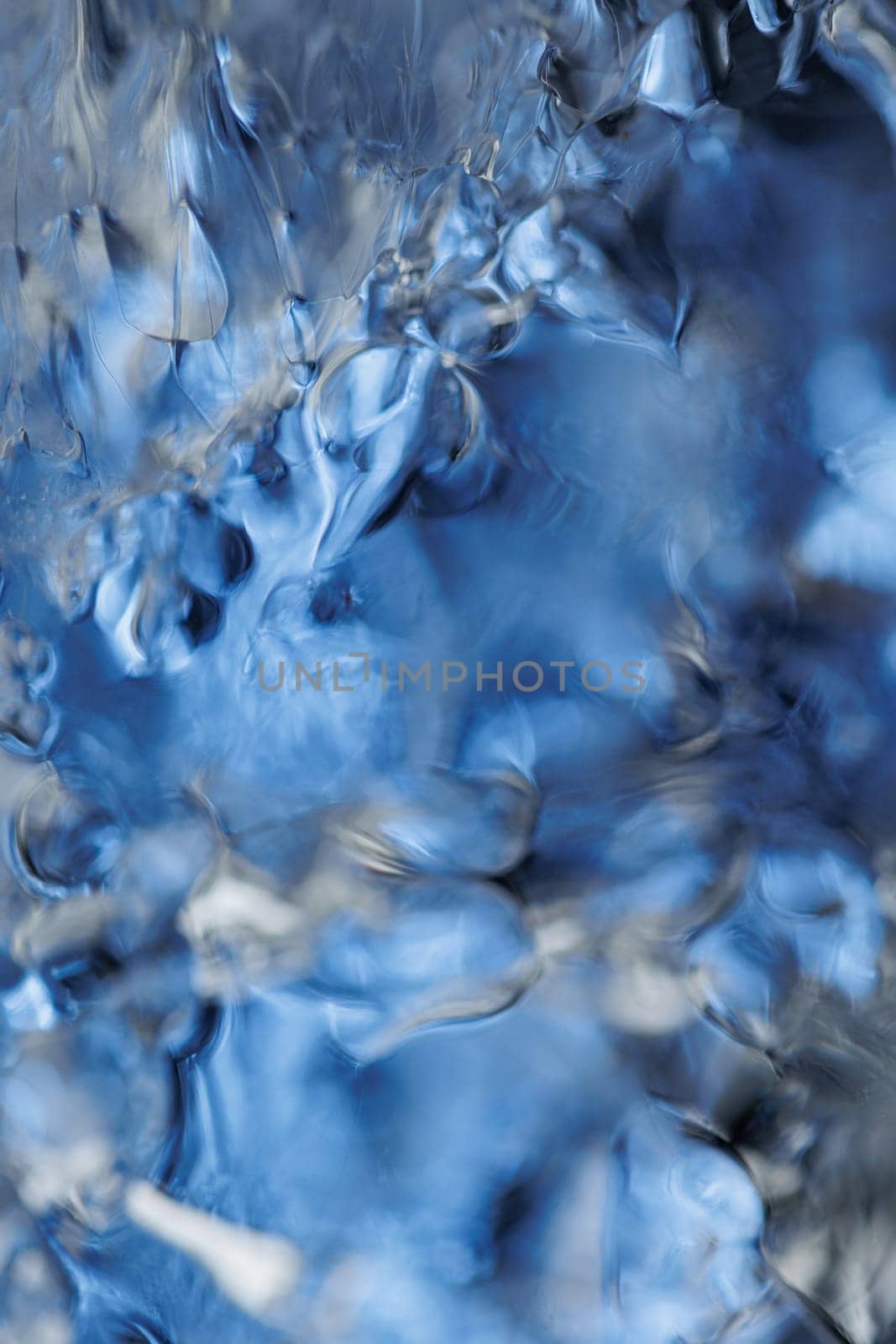 Macro of melting ice closeup futuristic water texture