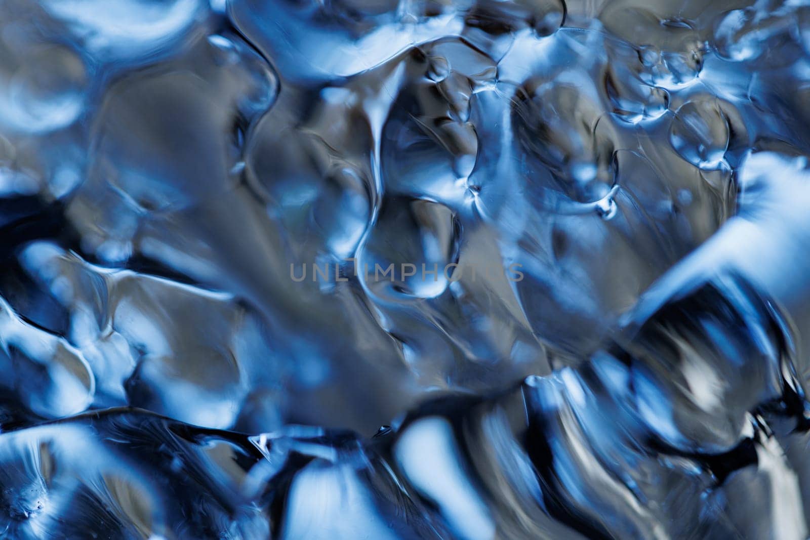 Macro of melting ice closeup futuristic water texture